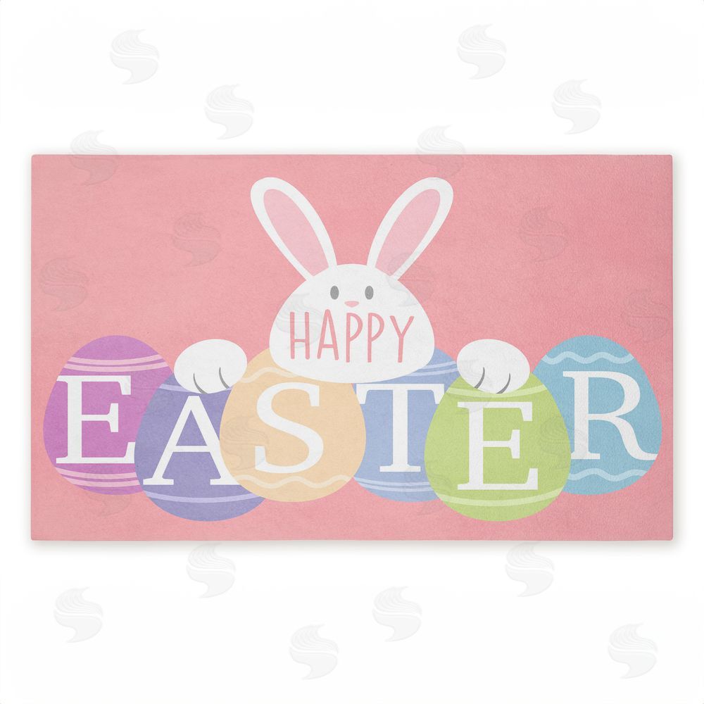 Marcus Prime Happy Easter Bright Eggs Unwoven Outdoor Door Mat