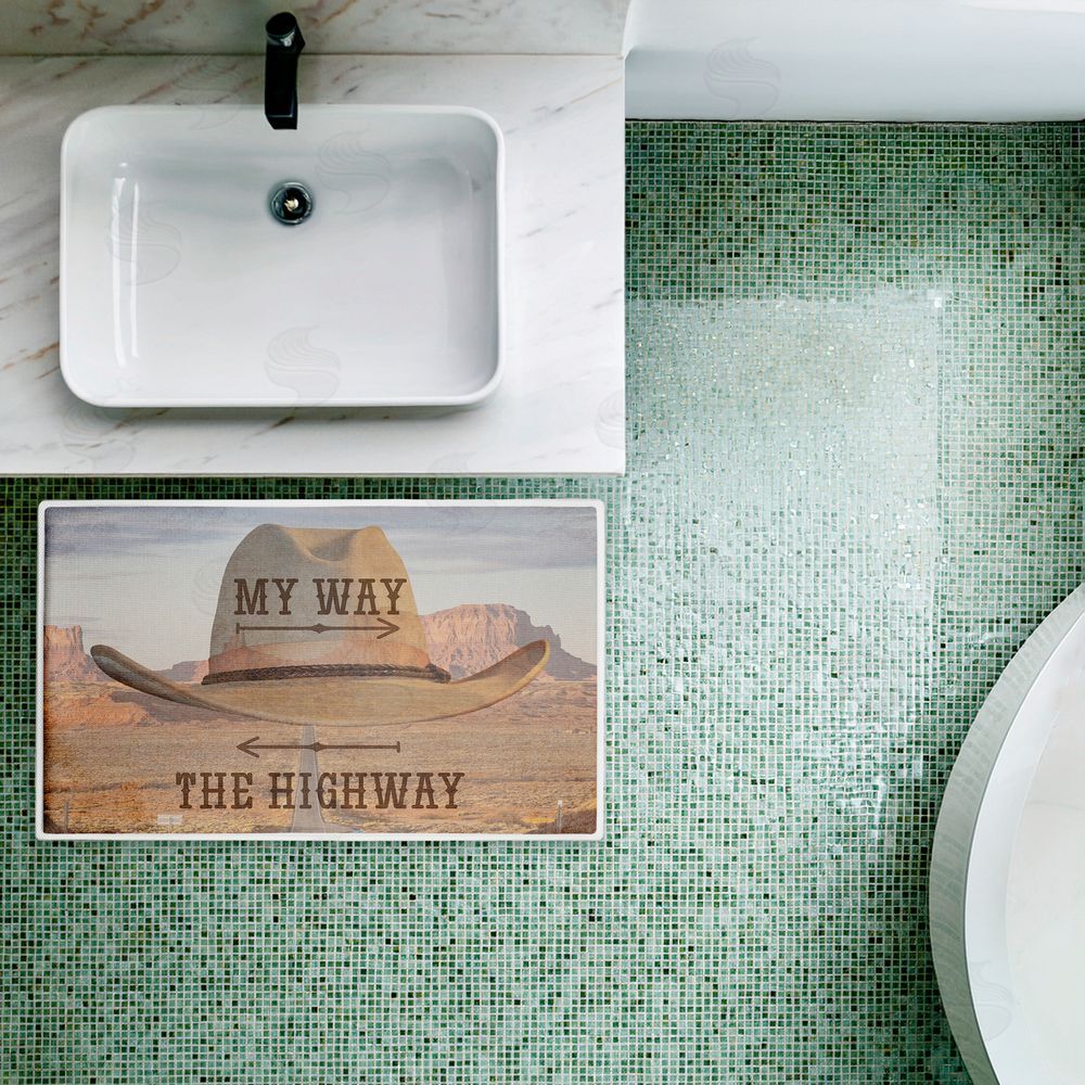 Marcus Prime My Way Or The Highway Plush Bathroom Floor Mat