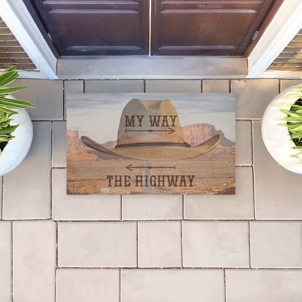 Marcus Prime My Way Or The Highway Unwoven Outdoor Door Mat