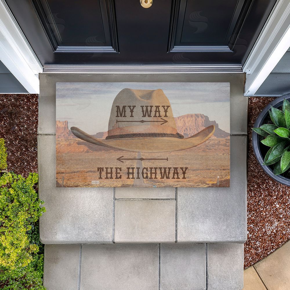 Marcus Prime My Way Or The Highway Unwoven Outdoor Door Mat