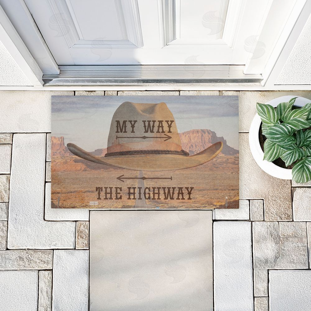 Marcus Prime My Way Or The Highway Unwoven Outdoor Door Mat