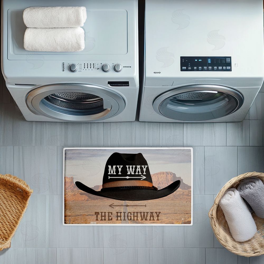 Marcus Prime My Way Highway Cowboy Plush Bathroom Floor Mat