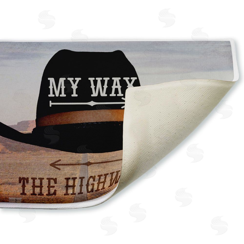 Marcus Prime My Way Highway Cowboy Plush Bathroom Floor Mat