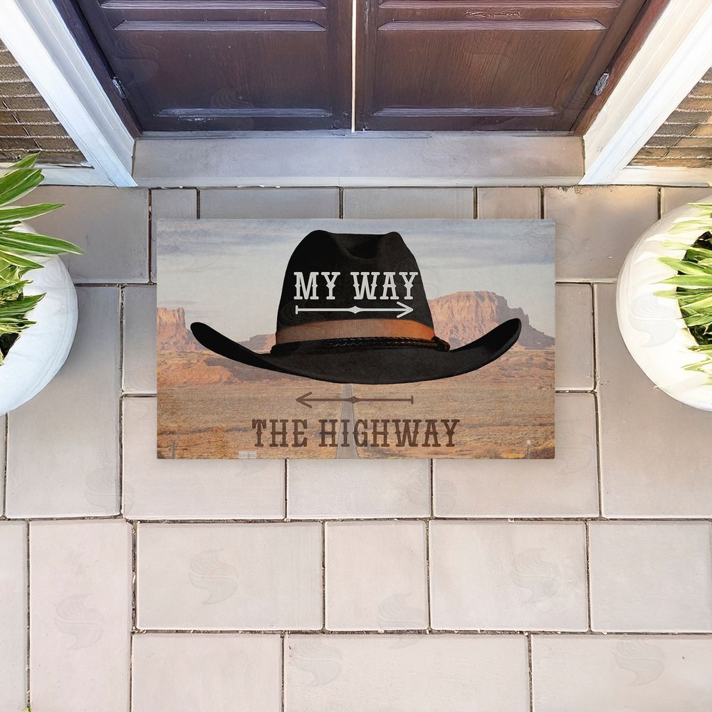 Marcus Prime My Way Highway Cowboy Unwoven Outdoor Door Mat