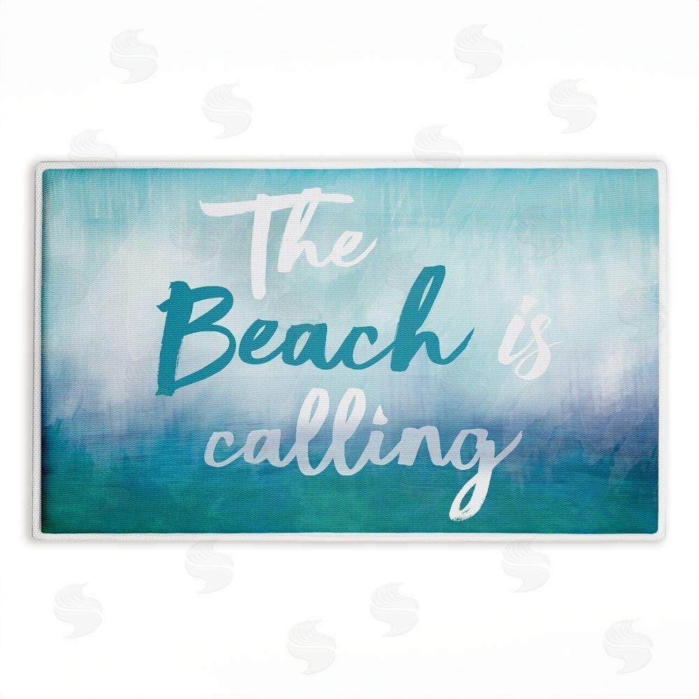 Lula Bijoux & co. Beach Is Calling Gradient Plush Bathroom Floor Mat