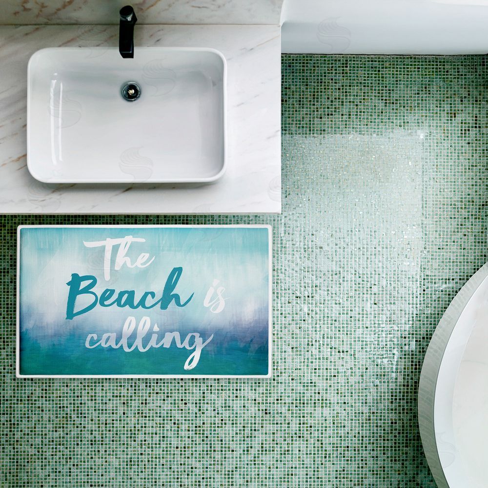Lula Bijoux & co. Beach Is Calling Gradient Plush Bathroom Floor Mat