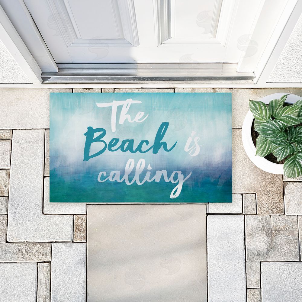 Lula Bijoux & co. Beach Is Calling Gradient Unwoven Outdoor Door Mat