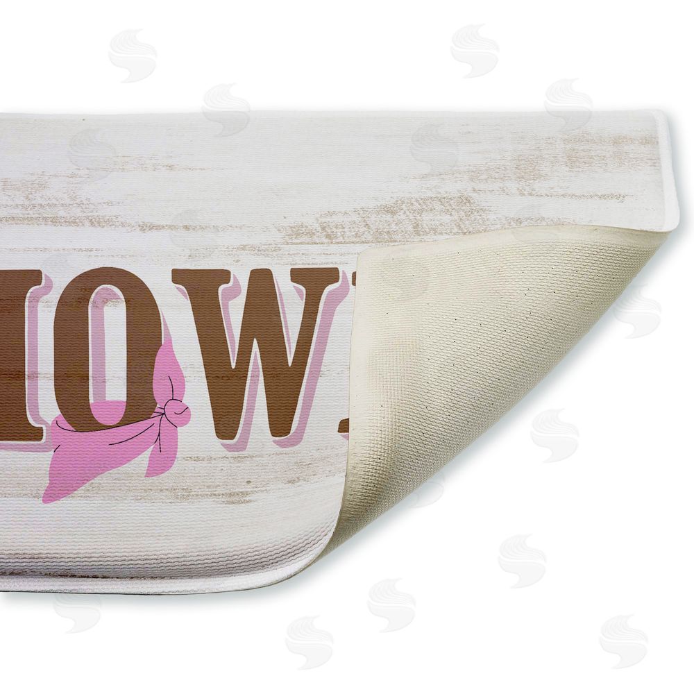 Kim Allen Howdy with Pink Bandana Plush Bathroom Floor Mat