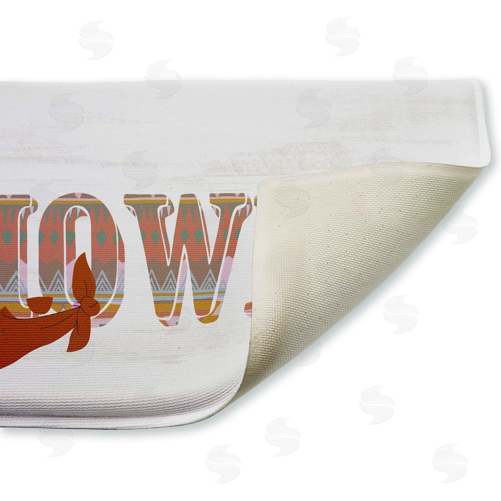 Kim Allen Howdy with Brown Bandana Plush Bathroom Floor Mat