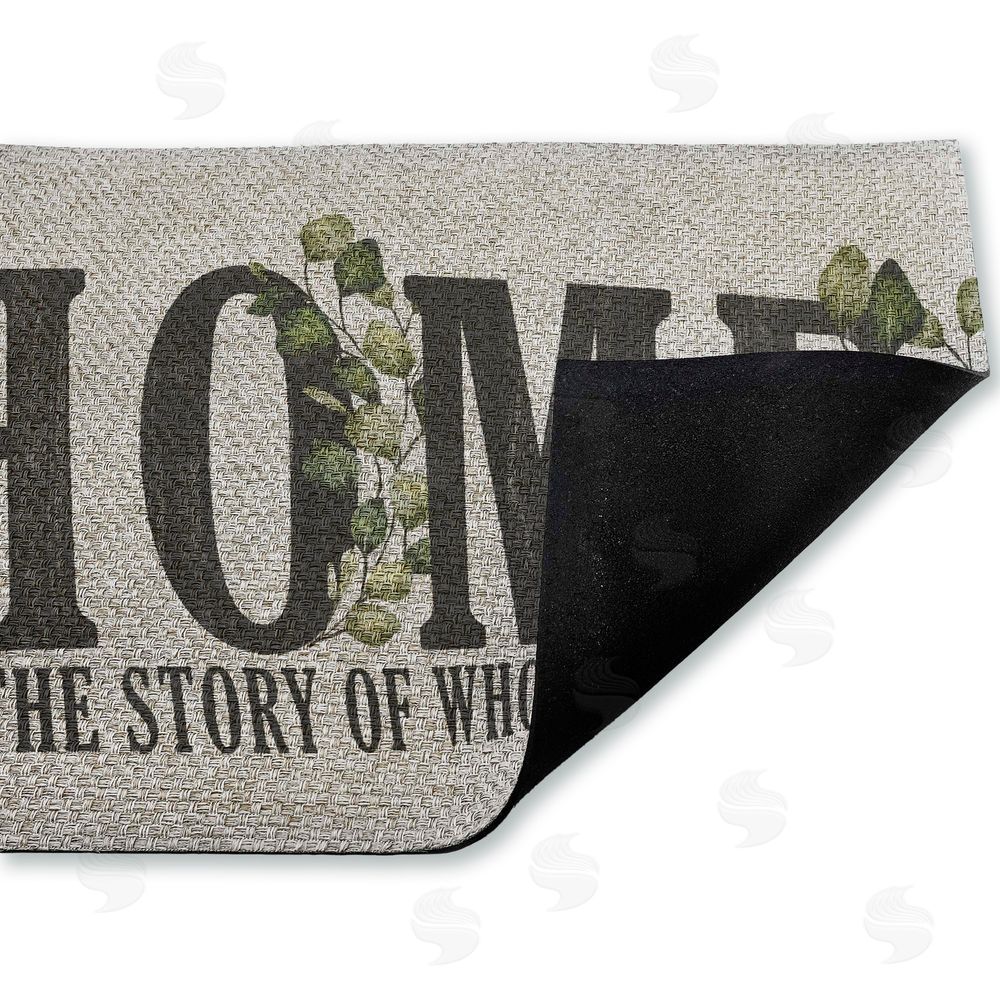 Kim Allen Story Of Who We Are Outdoor Faux Sisal Door Mat