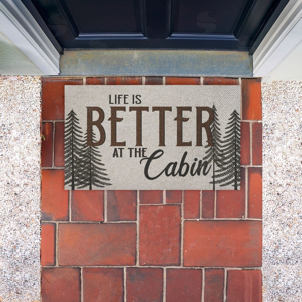 Kim Allen Life Is Better At Cabin Outdoor Faux Sisal Door Mat