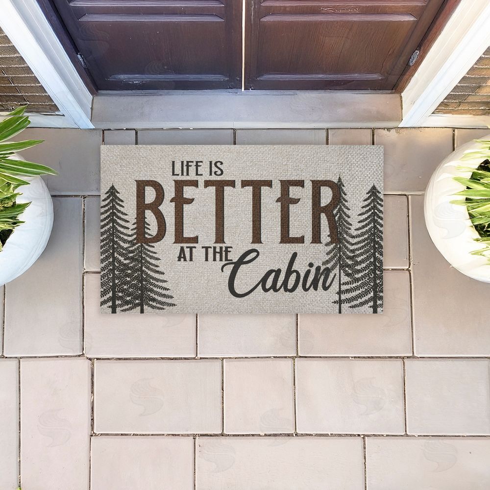 Kim Allen Life Is Better At Cabin Outdoor Faux Sisal Door Mat