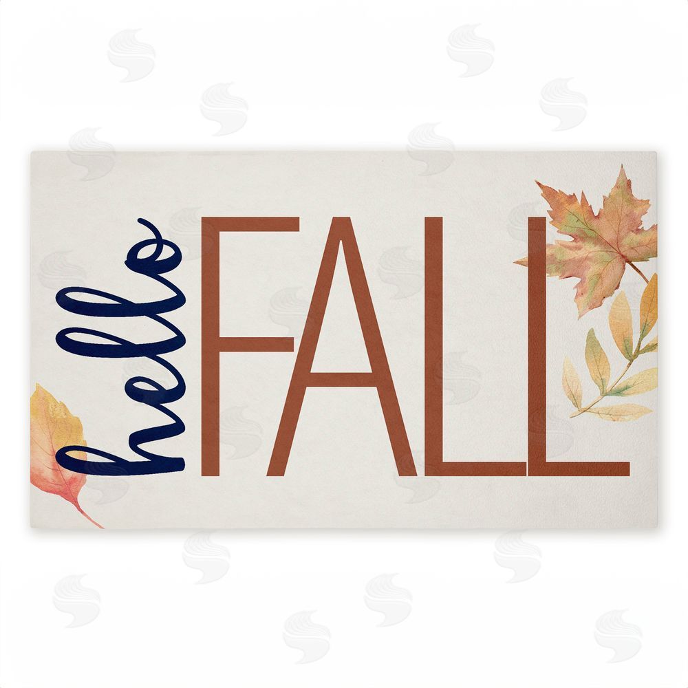 Kim Allen Hello Fall Greeting Unwoven Outdoor Door Mat