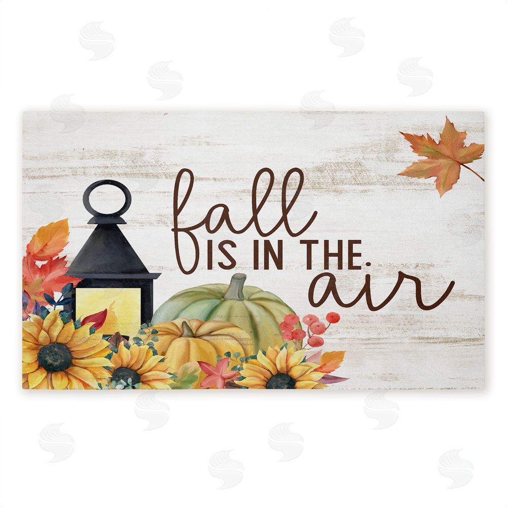 Kim Allen Fall Is In The Air Lantern Unwoven Outdoor Door Mat