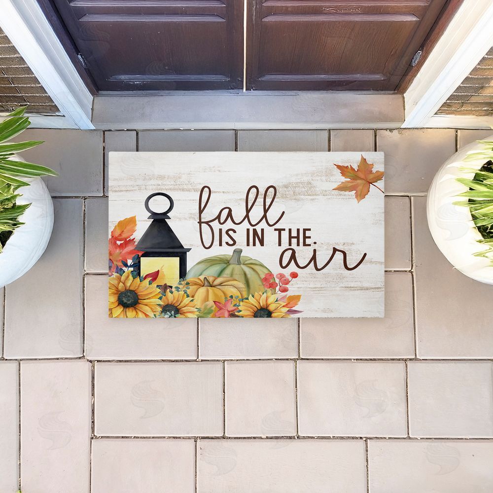 Kim Allen Fall Is In The Air Lantern Unwoven Outdoor Door Mat