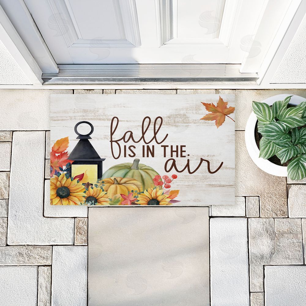Kim Allen Fall Is In The Air Lantern Unwoven Outdoor Door Mat