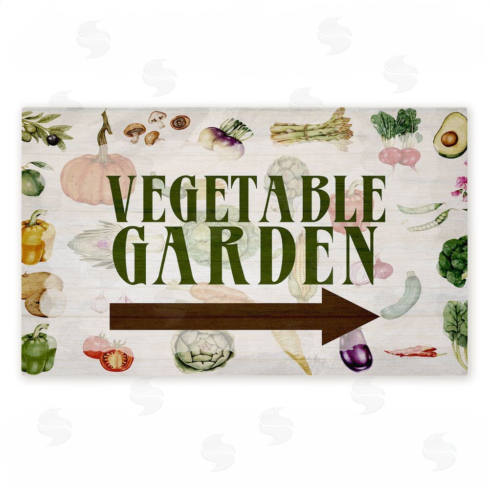 Anne Bailey Vegetable Garden with Arrow Unwoven Outdoor Door Mat