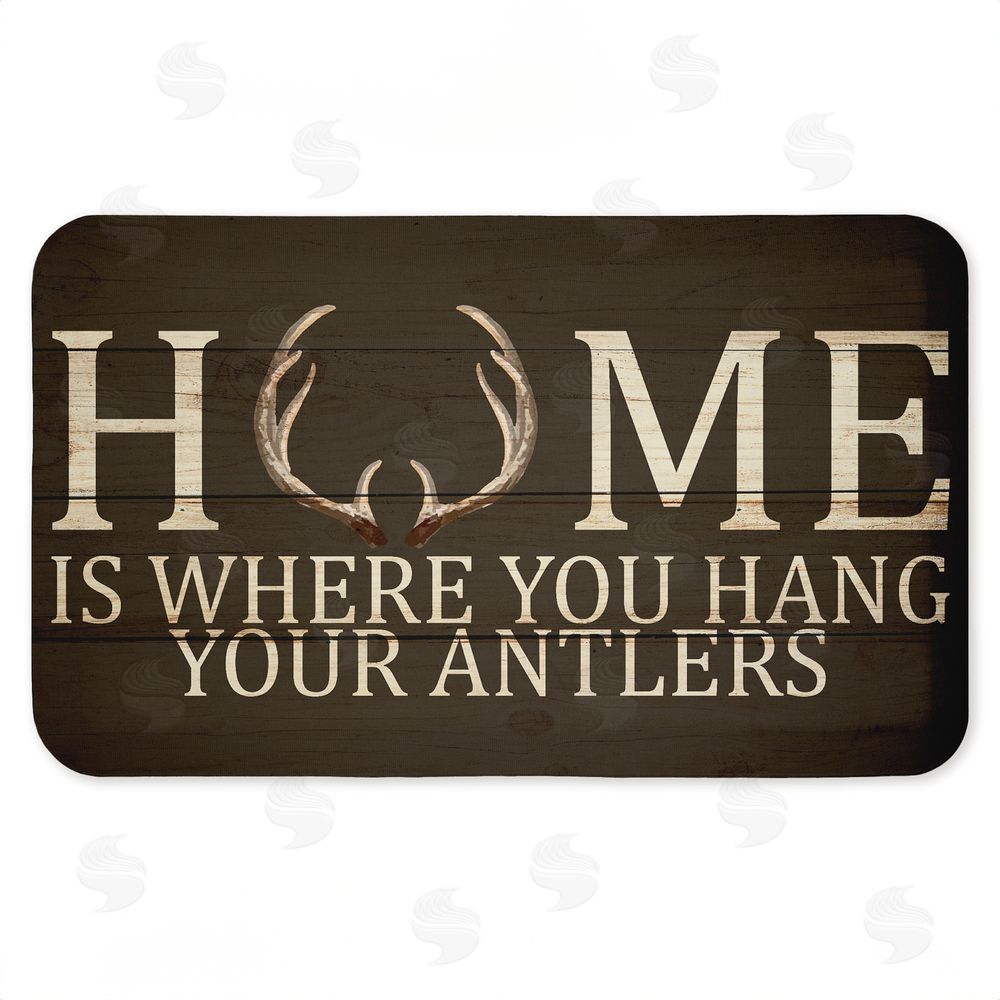 Kim Allen Where You Hang Your Antlers Kitchen Floor Mat