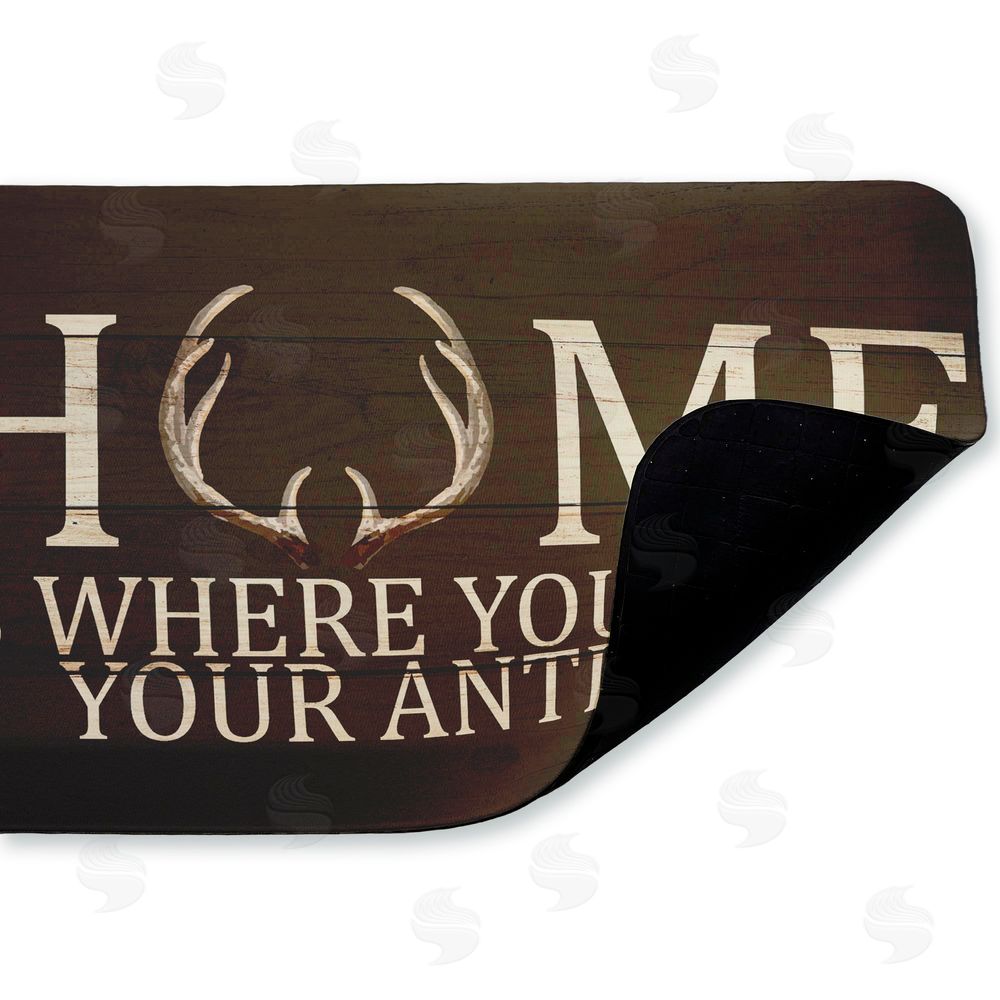 Kim Allen Where You Hang Your Antlers Kitchen Floor Mat