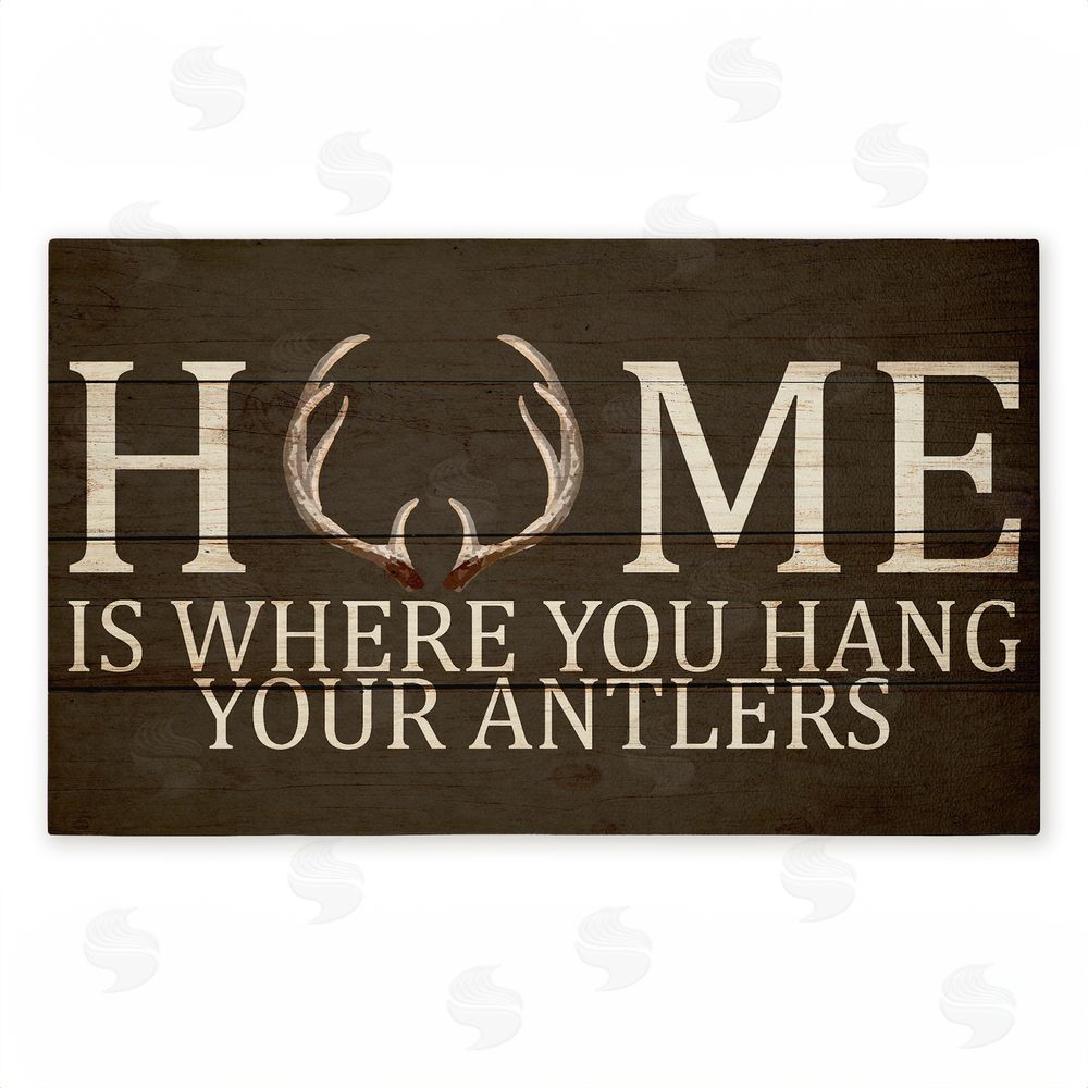 Kim Allen Where You Hang Your Antlers Unwoven Outdoor Door Mat