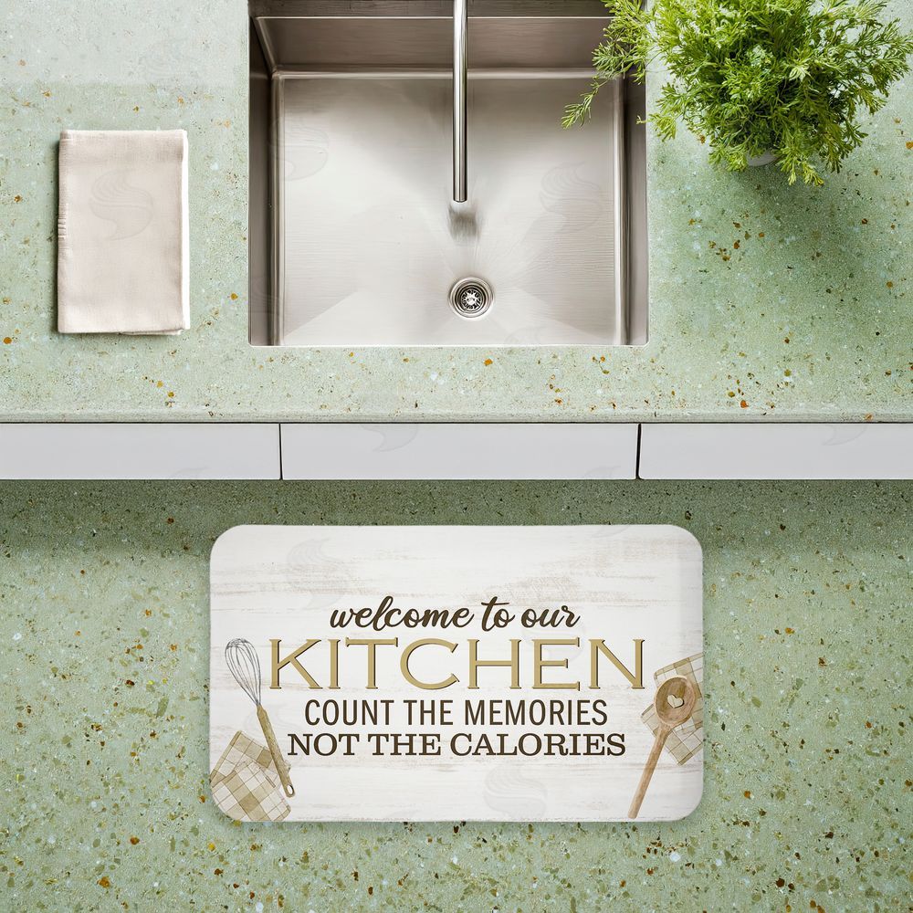 Kim Allen Welcome Kitchen Count Memories Kitchen Floor Mat