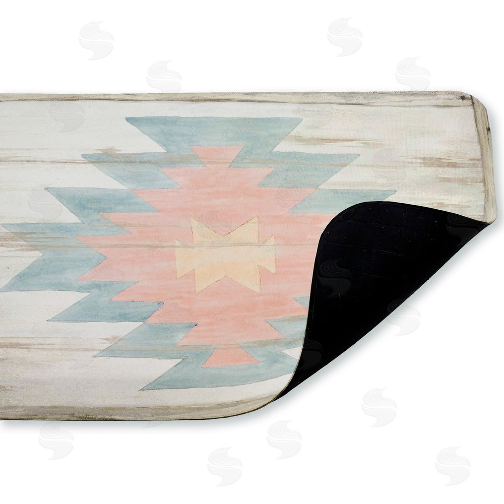 Susan Winget Pink Navajo Pattern Kitchen Floor Mat