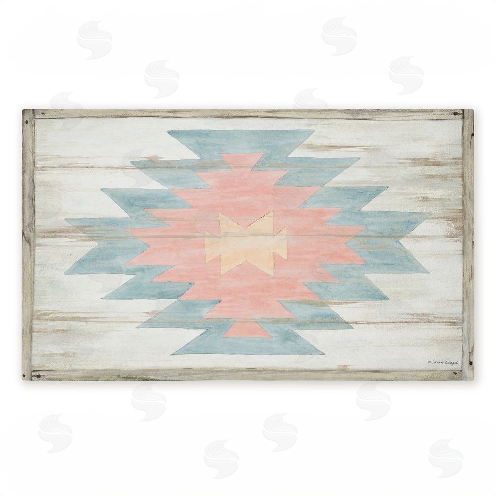 Susan Winget Pink Navajo Pattern Unwoven Outdoor Door Mat