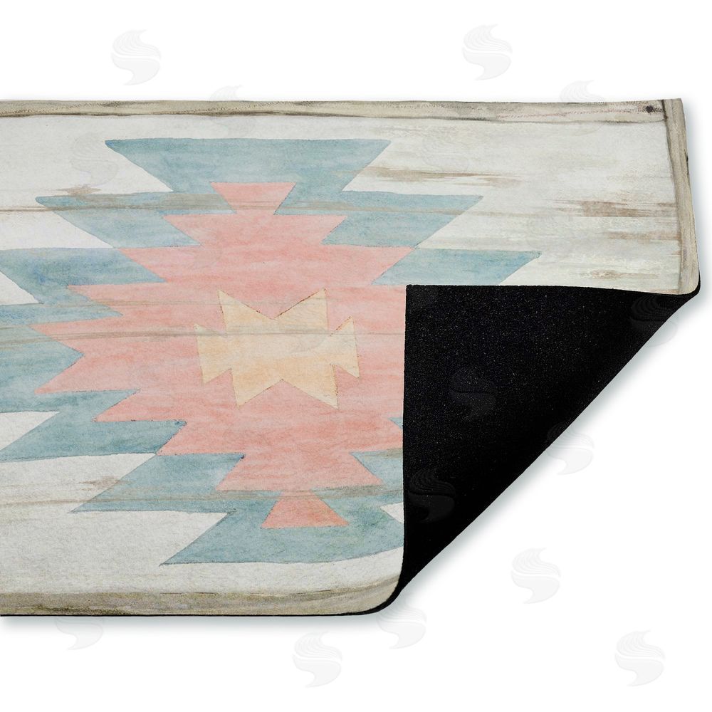 Susan Winget Pink Navajo Pattern Unwoven Outdoor Door Mat
