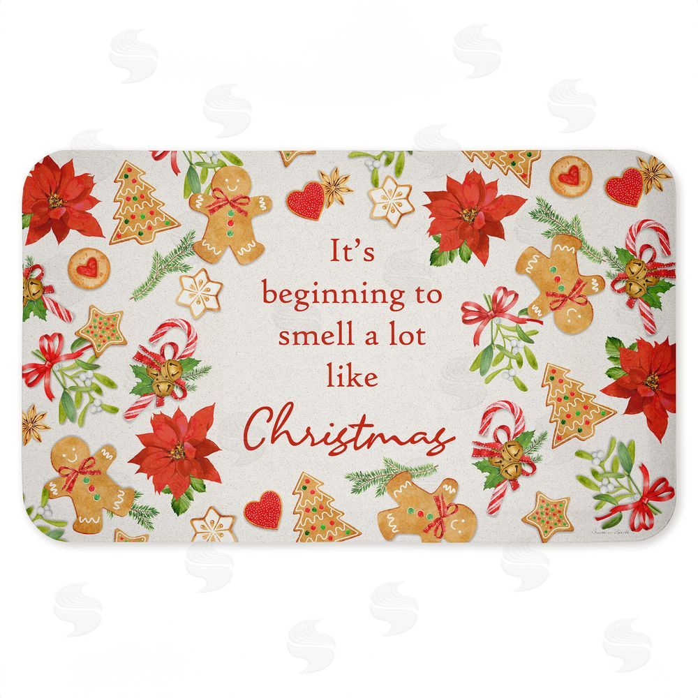 Suzanne Nicoll Beginning To Smell Like Christmas Kitchen Floor Mat