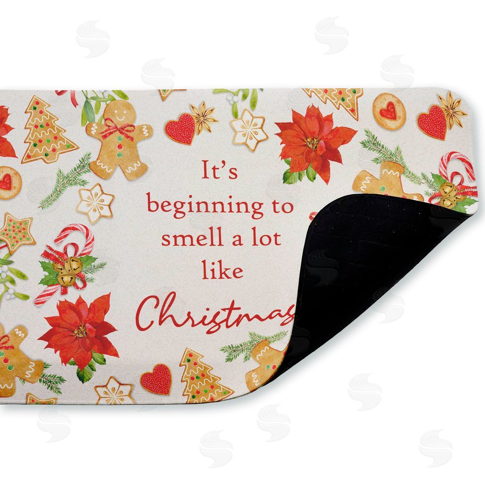 Suzanne Nicoll Beginning To Smell Like Christmas Kitchen Floor Mat