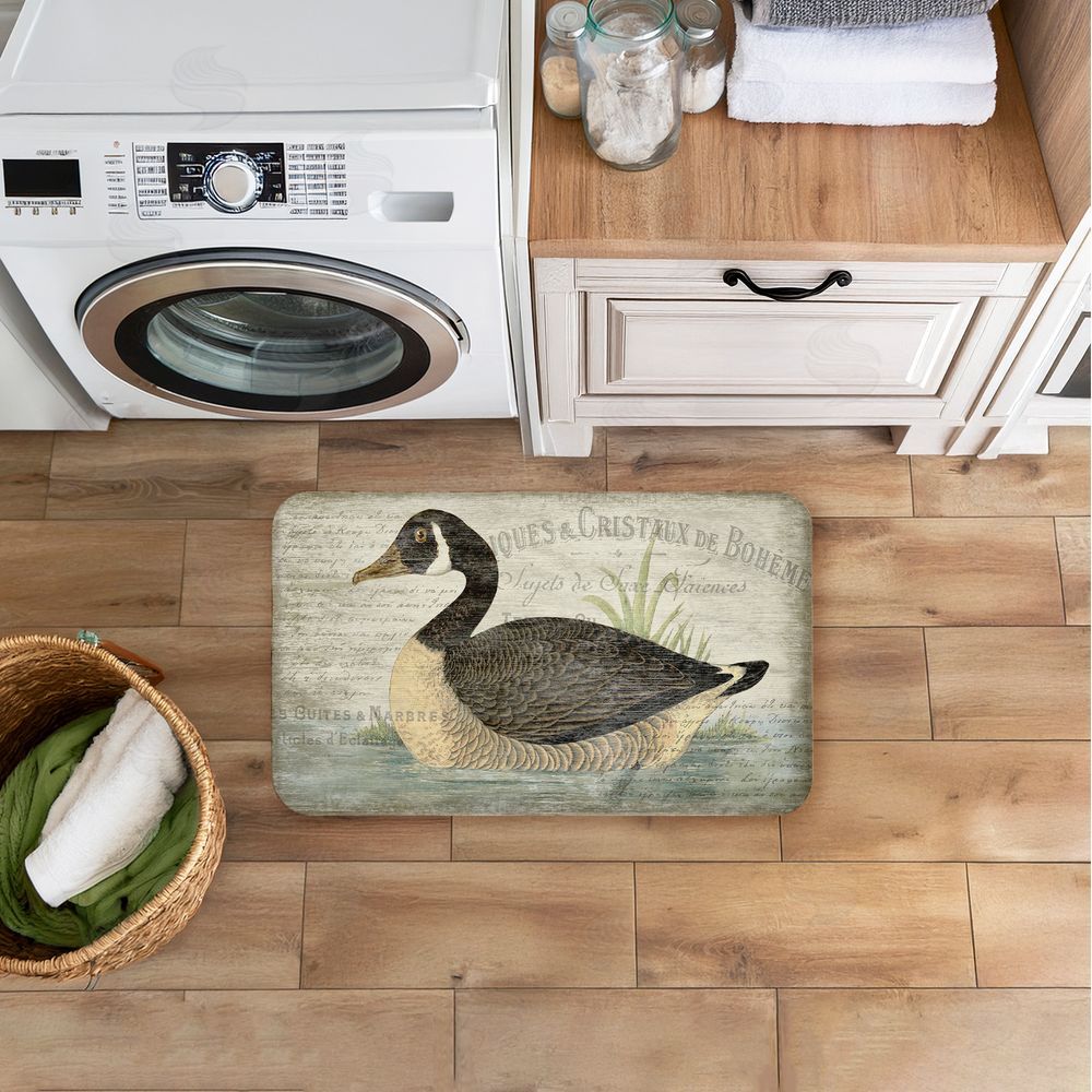 Suzanne Nicoll French Goose Vintage Motif Kitchen Floor Mat