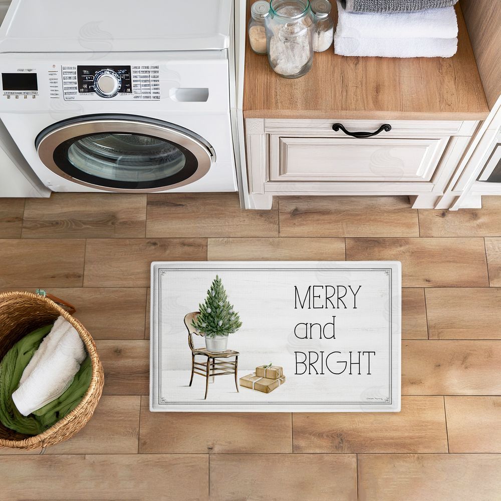 Danielle Murray Winter In Aspen Merry & Bright Plush Bathroom Floor Mat