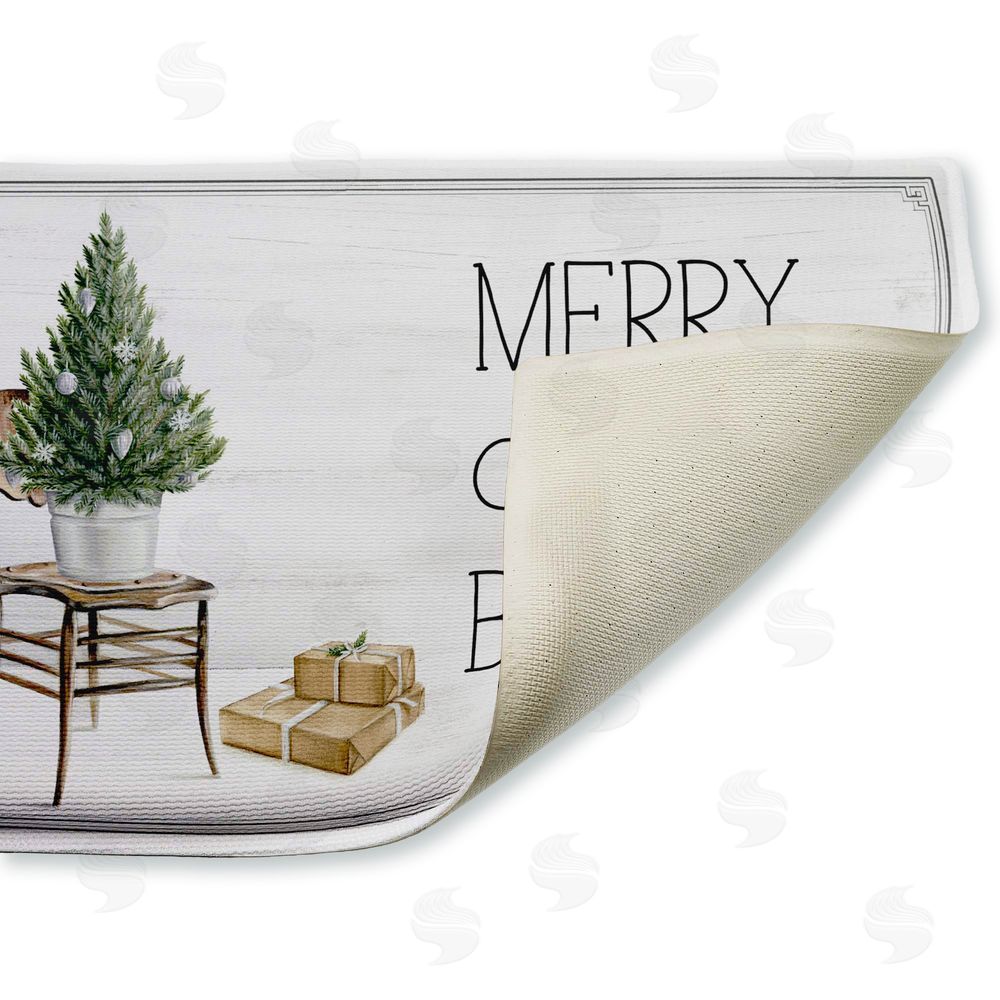 Danielle Murray Winter In Aspen Merry & Bright Plush Bathroom Floor Mat