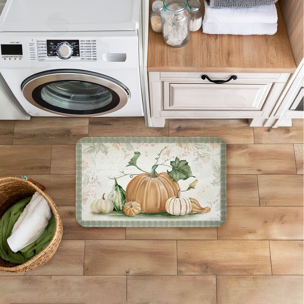 Danielle Murray Harvest Gourds Motif Kitchen Floor Mat