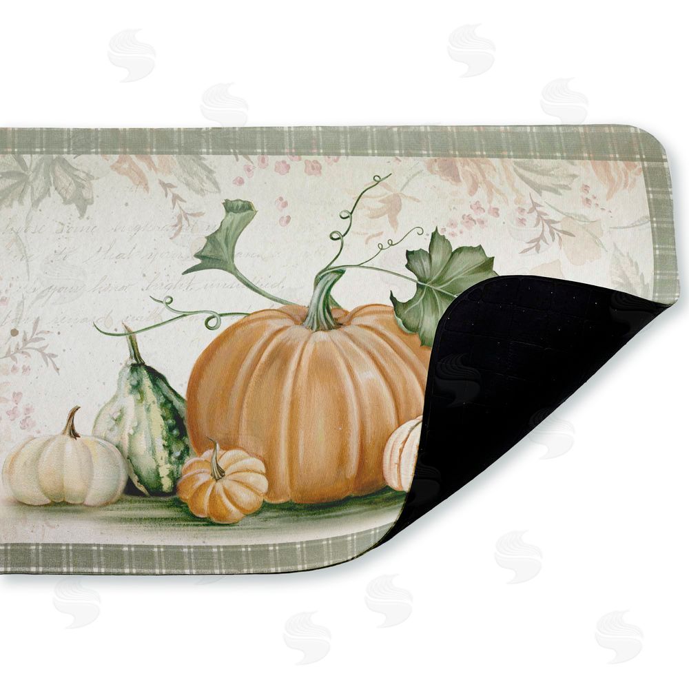 Danielle Murray Harvest Gourds Motif Kitchen Floor Mat