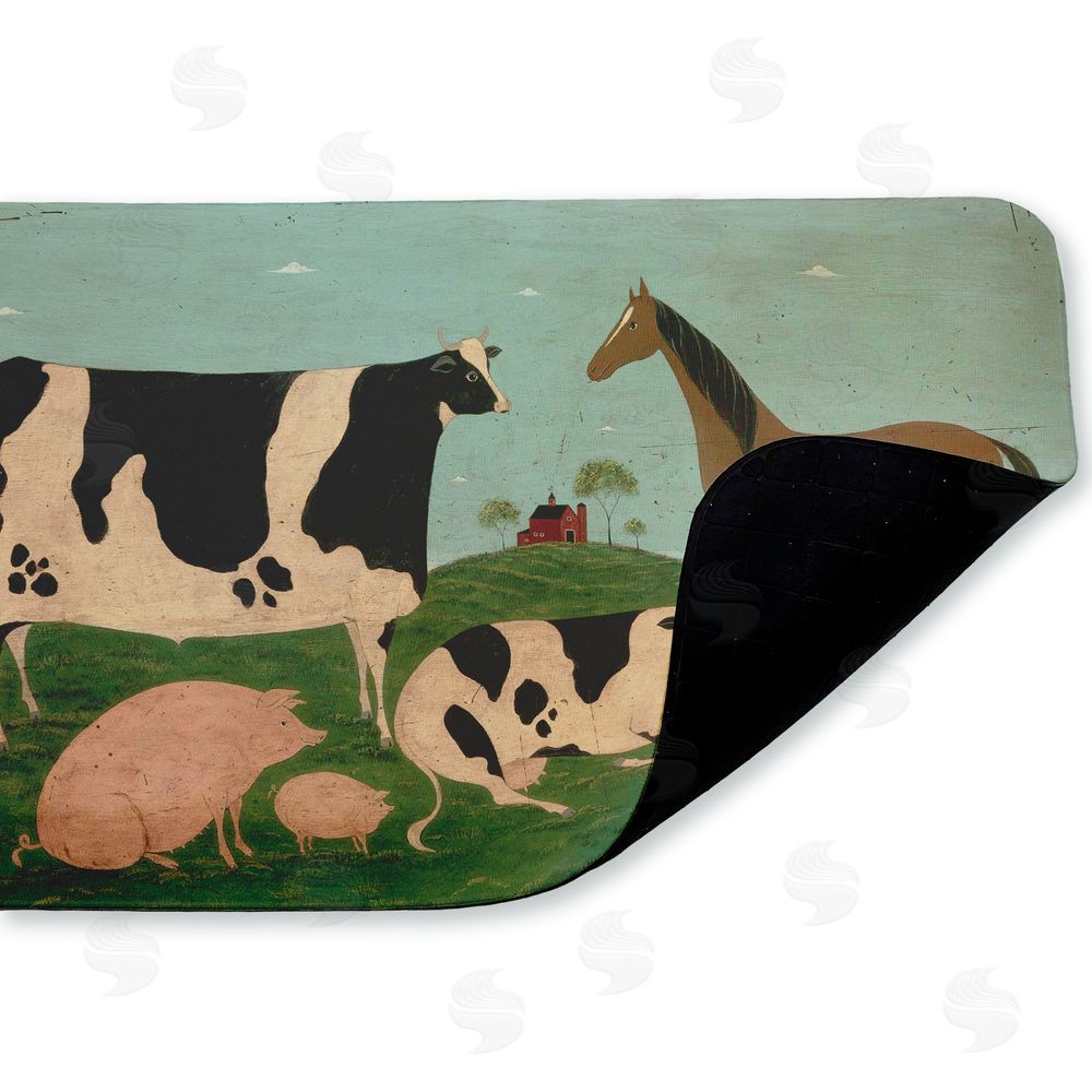 Warren Kimble Friend Indeed Farm Animals Kitchen Floor Mat