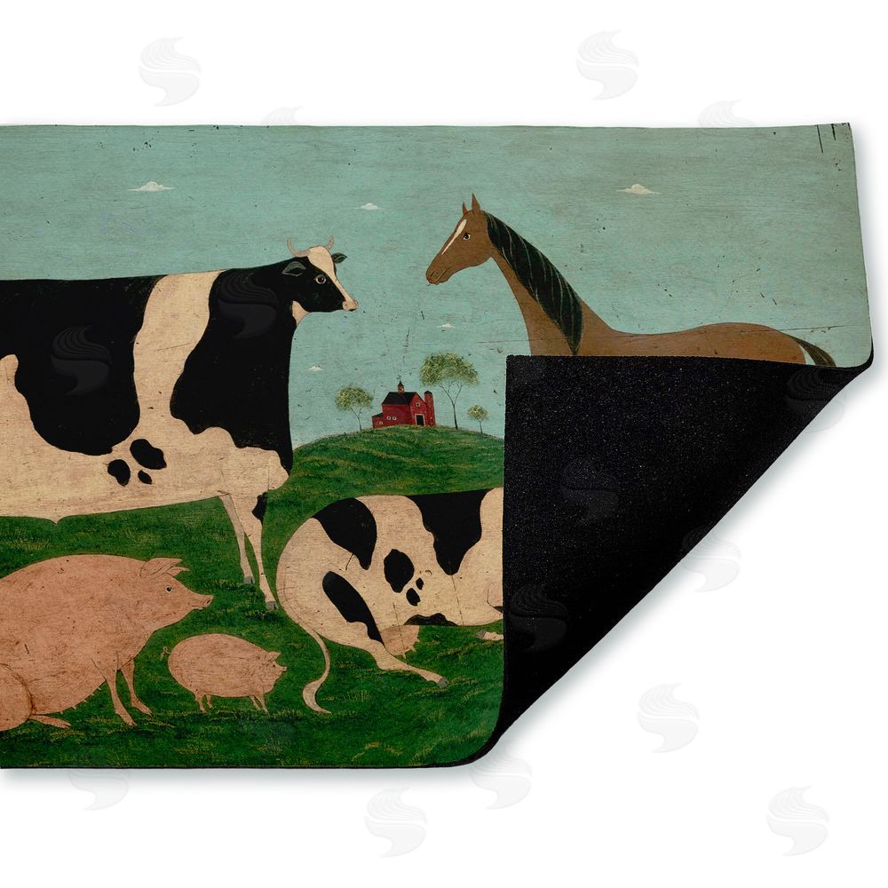 Warren Kimble Friend Indeed Farm Animals Unwoven Outdoor Door Mat