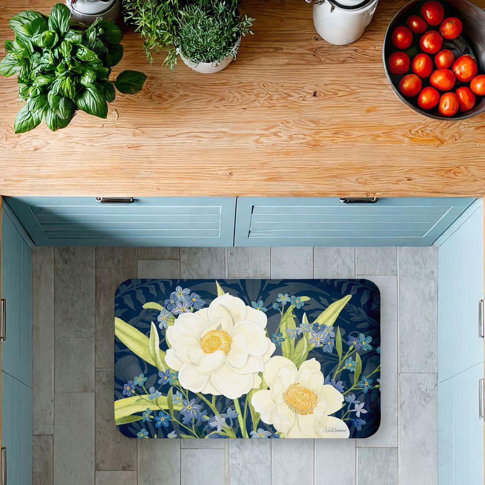 Nicole Tamarin Enchanted Midnight Garden Kitchen Floor Mat