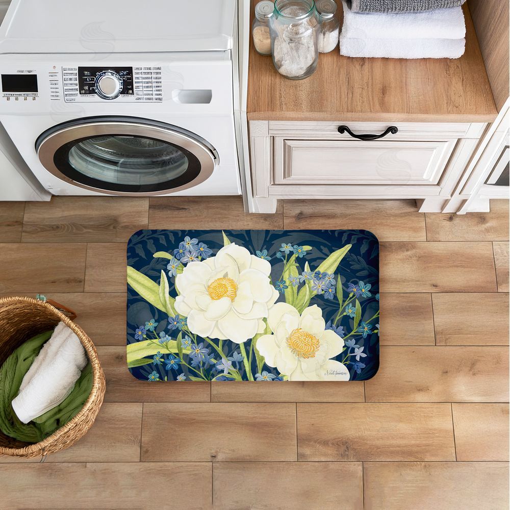 Nicole Tamarin Enchanted Midnight Garden Kitchen Floor Mat
