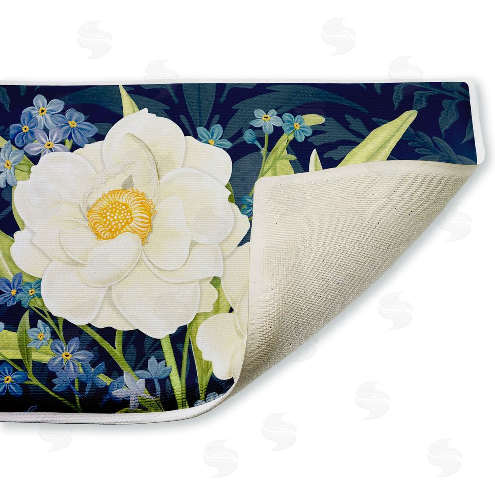 Nicole Tamarin Enchanted Midnight Garden Plush Bathroom Floor Mat