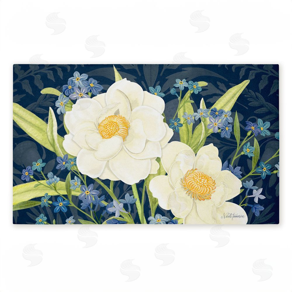 Nicole Tamarin Enchanted Midnight Garden Unwoven Outdoor Door Mat