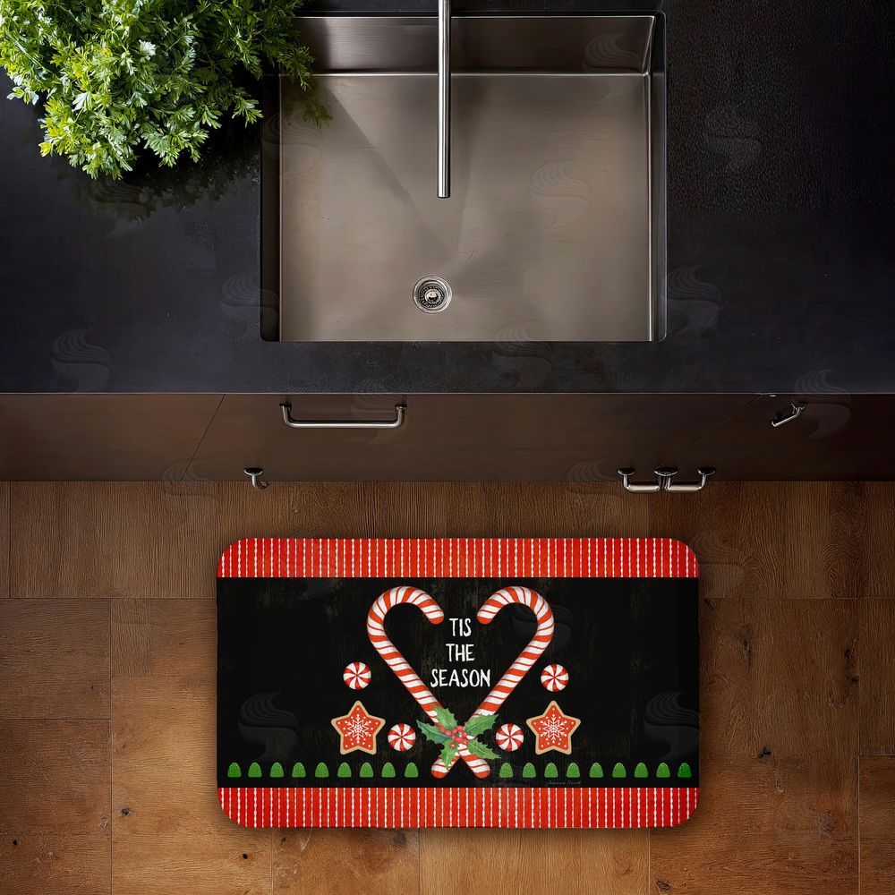 Suzanne Nicoll Tis The Season Candy Heart Kitchen Floor Mat