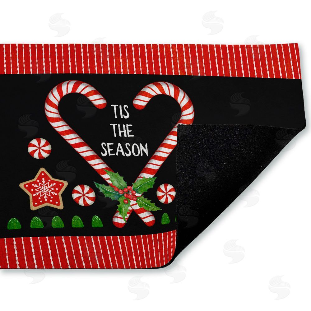 Suzanne Nicoll Tis The Season Candy Heart Unwoven Outdoor Door Mat