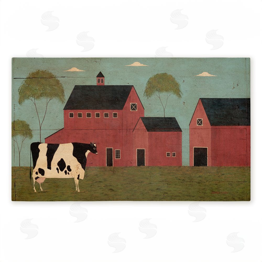 Warren Kimble Nellies Barn Cow Unwoven Outdoor Door Mat