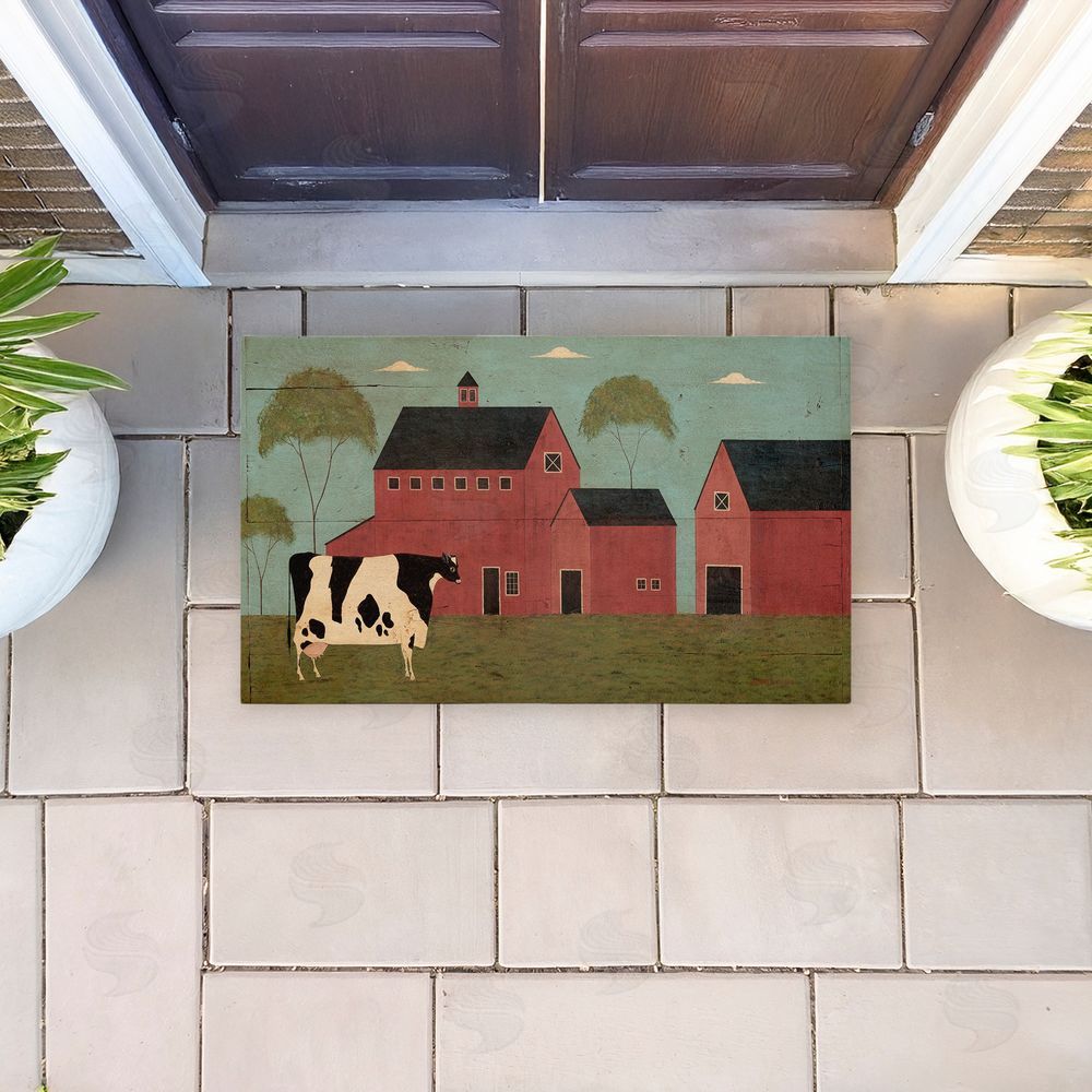Warren Kimble Nellies Barn Cow Unwoven Outdoor Door Mat