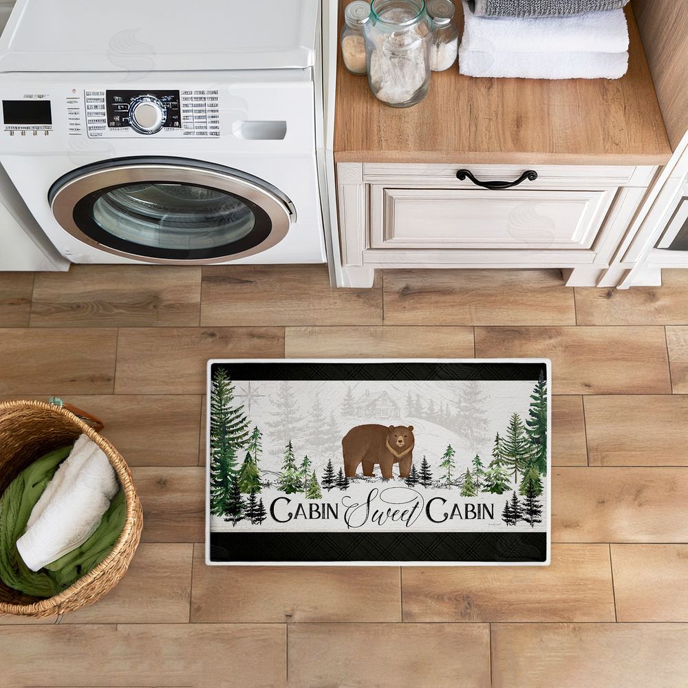 Jennifer Pugh Ivory Pines Cabin Plush Bathroom Floor Mat