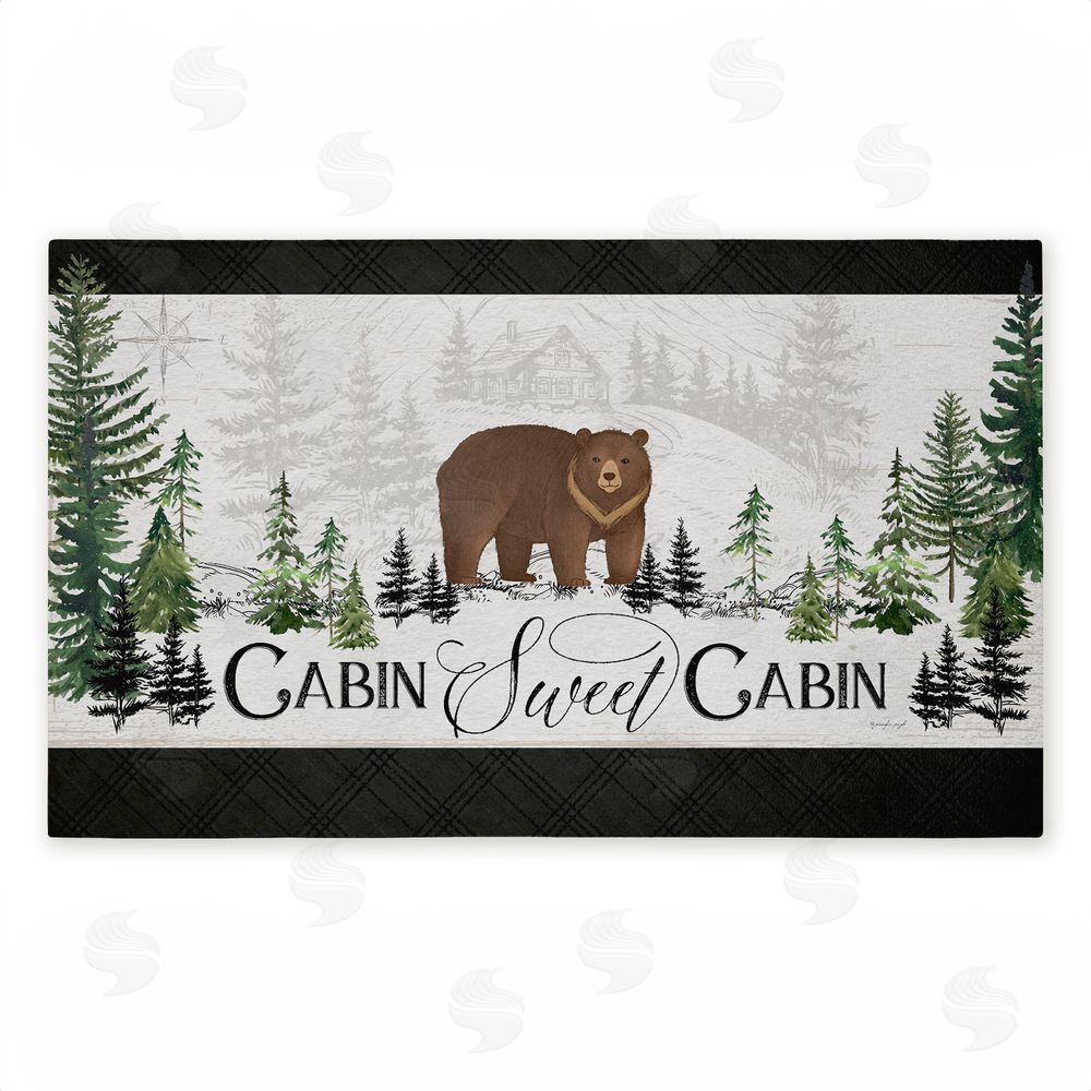 Jennifer Pugh Ivory Pines Cabin Unwoven Outdoor Door Mat