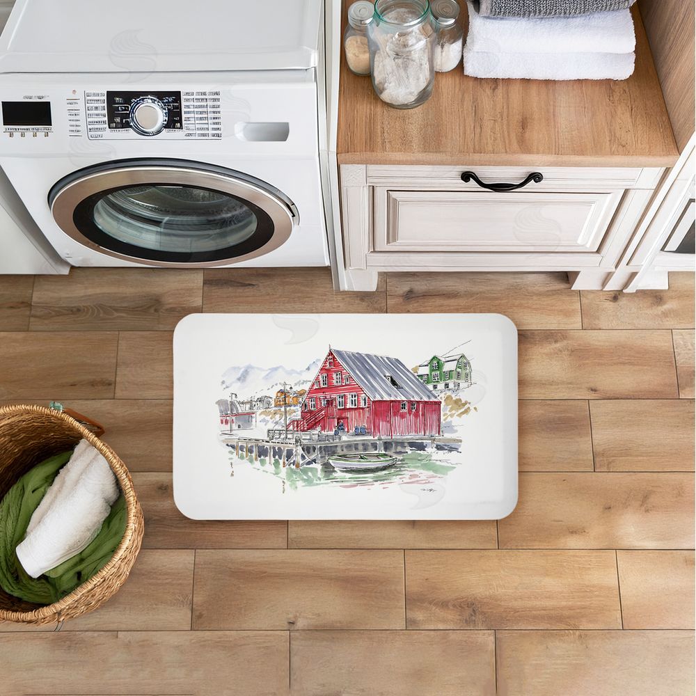 Tim Coffey Wanderlust Coastal Dock Kitchen Floor Mat