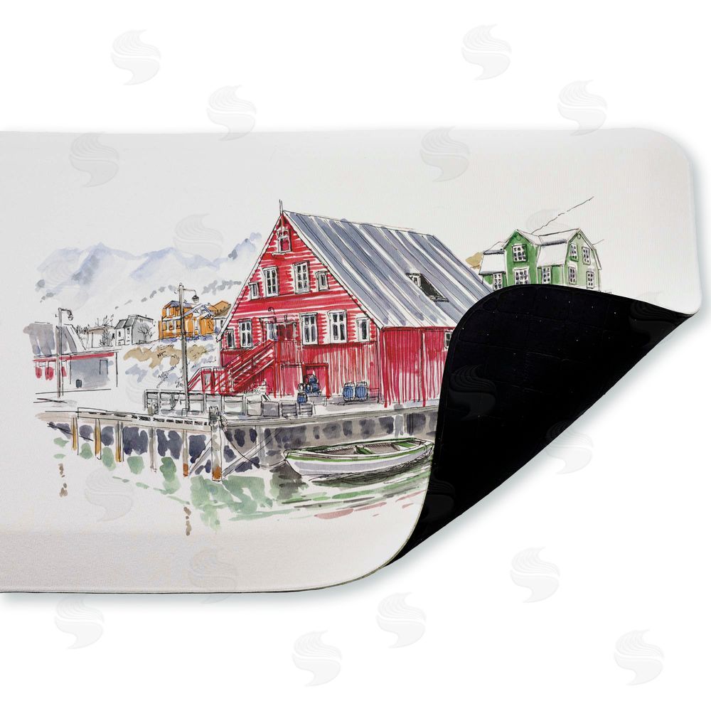 Tim Coffey Wanderlust Coastal Dock Kitchen Floor Mat