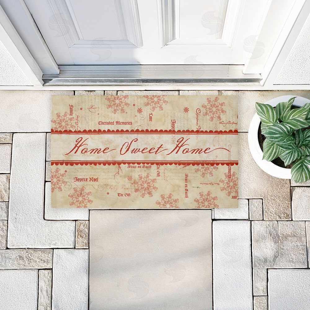Tim Coffey Vintage Holiday Traditions Unwoven Outdoor Door Mat